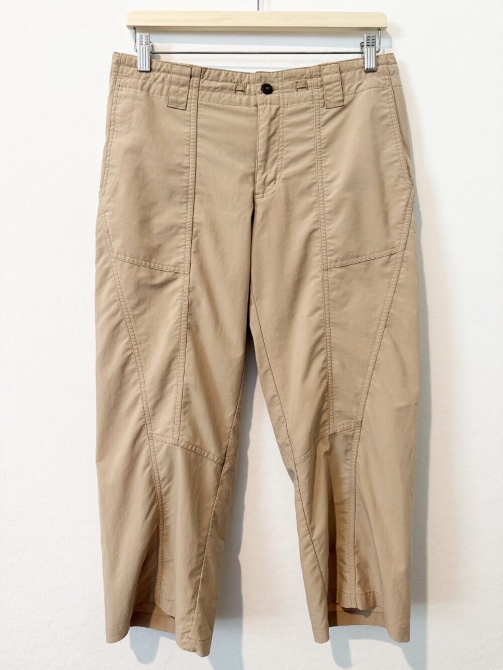 Patagonia Intercontinental Capris Size 8 Tan Cropped Hiking Gorpcore Outdoors